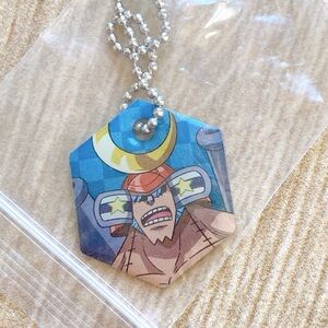 NEW Franky One Piece Small hexagonal Keychain